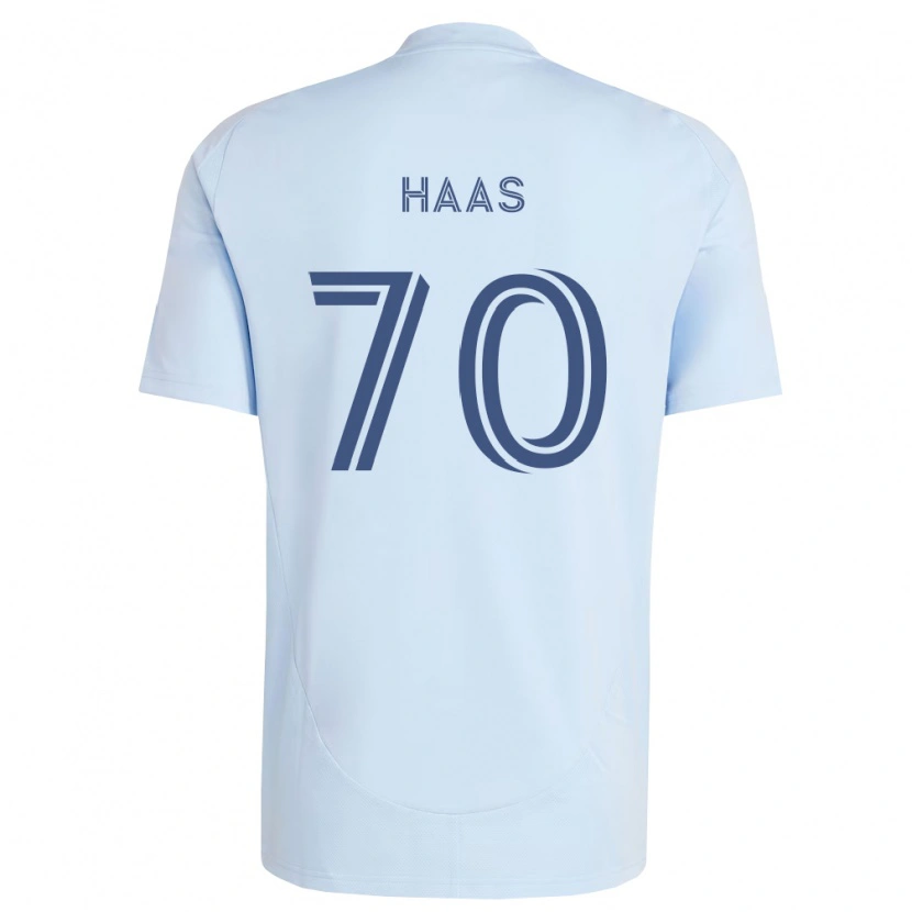 Danxen Criança Camisola Ty Haas #70 Azul Claro Cinza Claro Principal 2026/27 Camisa Brasil