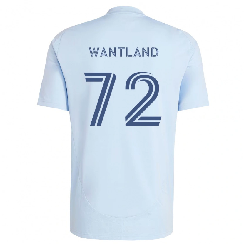 Danxen Criança Camisola Zane Wantland #72 Azul Claro Cinza Claro Principal 2026/27 Camisa Brasil