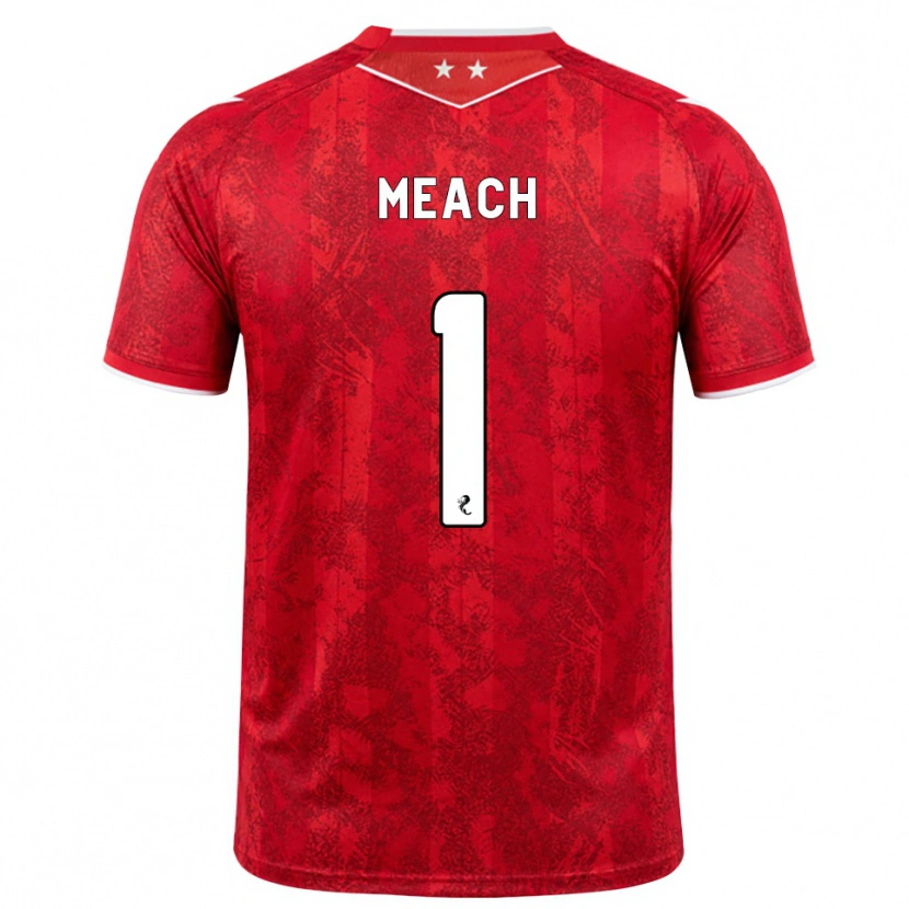 Danxen Criança Camisola Aaliyah-Jay Meach #1 Vermelho Branco Principal 2026/27 Camisa Brasil