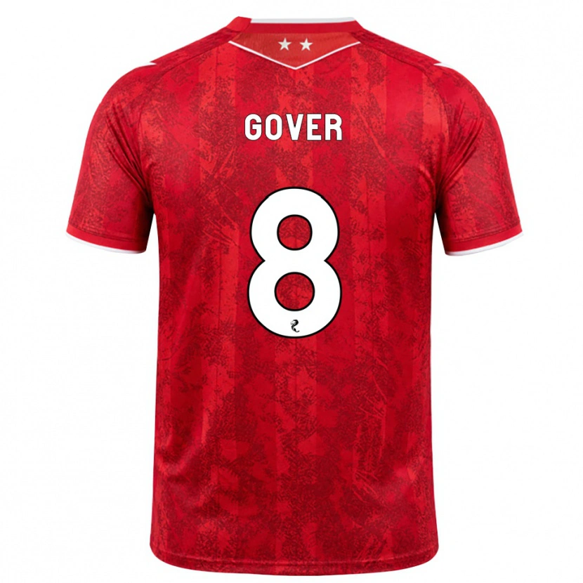 Danxen Criança Camisola Chloe Gover #8 Vermelho Branco Principal 2026/27 Camisa Brasil