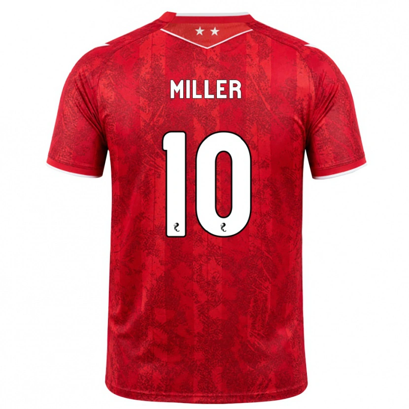 Danxen Criança Camisola Darcie Miller #10 Vermelho Branco Principal 2026/27 Camisa Brasil