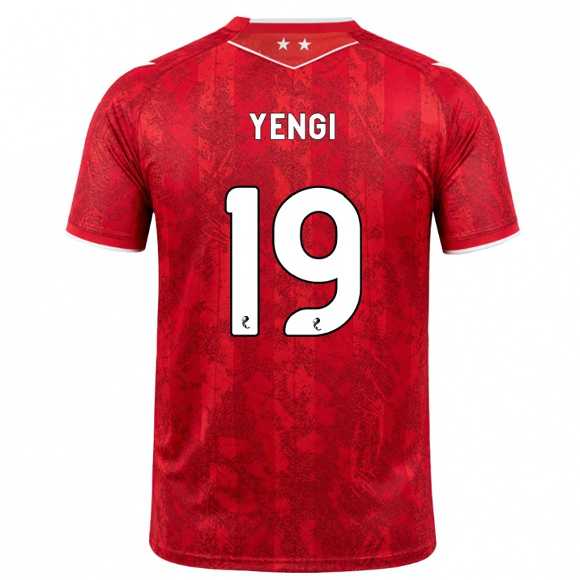 Danxen Criança Camisola Kusini Yengi #19 Vermelho Branco Principal 2026/27 Camisa Brasil