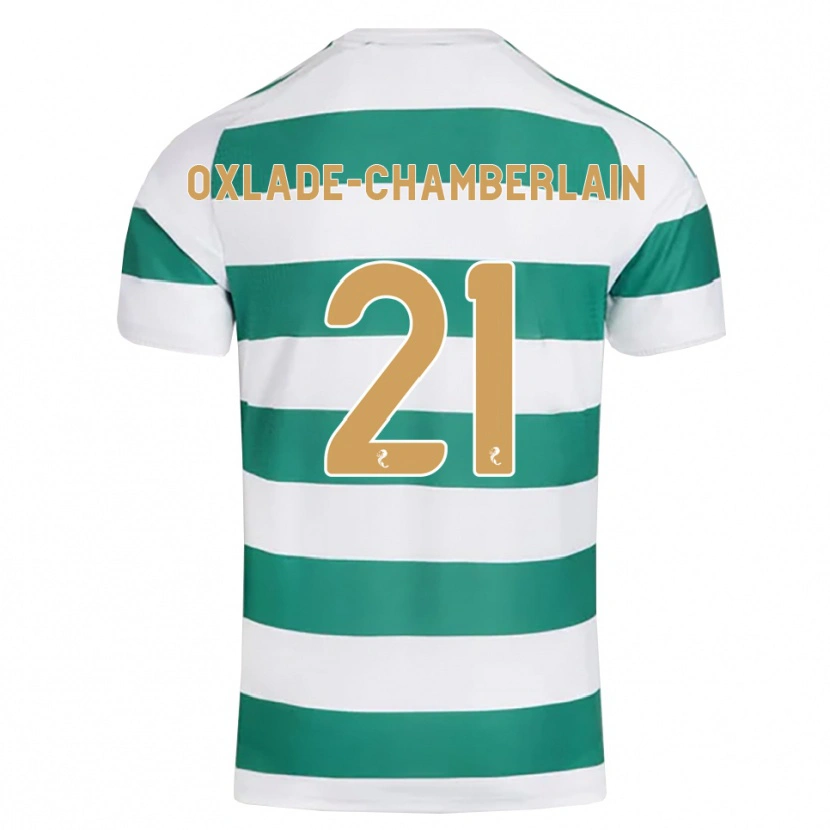 Danxen Criança Camisola Alex Oxlade-Chamberlain #21 Ciano Escuro Branco Principal 2026/27 Camisa Brasil