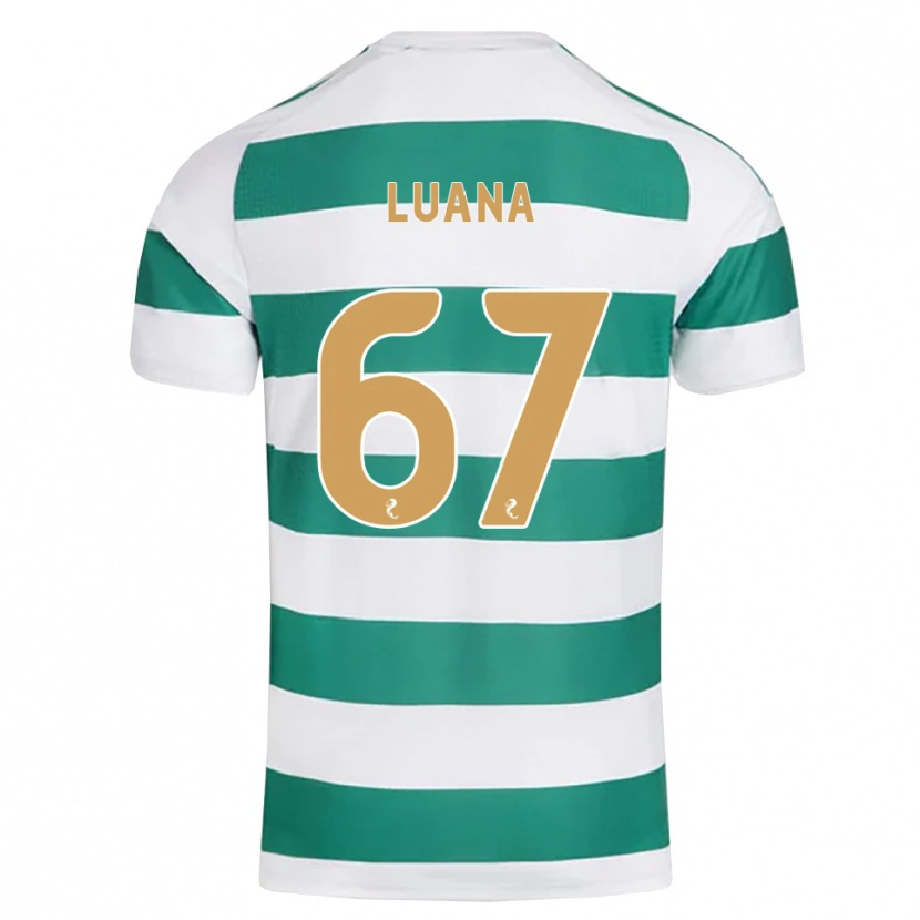 Danxen Criança Camisola Luana Muñoz #67 Ciano Escuro Branco Principal 2026/27 Camisa Brasil