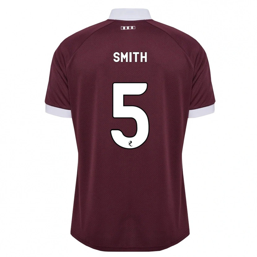 Danxen Criança Camisola Lucas Smith #5 Branco Borgonha Principal 2026/27 Camisa Brasil