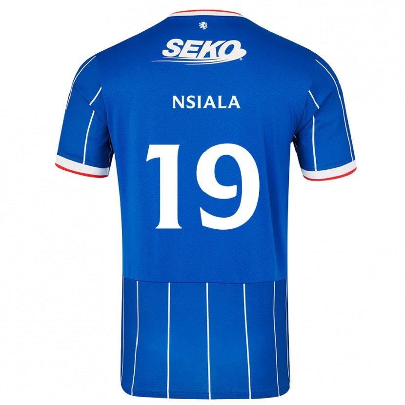 Danxen Criança Camisola Clinton Nsiala #19 Vermelho Azul Branco Principal 2026/27 Camisa Brasil