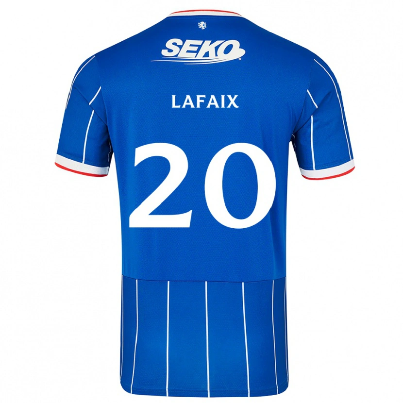 Danxen Criança Camisola Camille Lafaix #20 Vermelho Azul Branco Principal 2026/27 Camisa Brasil