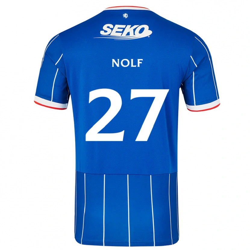 Danxen Criança Camisola Madeline Nolf #27 Vermelho Azul Branco Principal 2026/27 Camisa Brasil