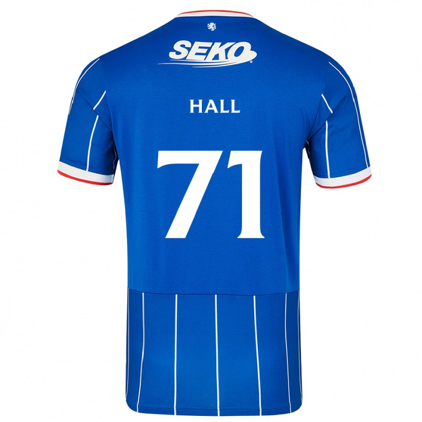 Danxen Criança Camisola Ruaridh Hall #71 Vermelho Azul Branco Principal 2026/27 Camisa Brasil