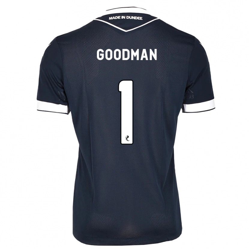 Danxen Criança Camisola Owen Goodman #1 Azul Meia-Noite Branco Principal 2026/27 Camisa Brasil