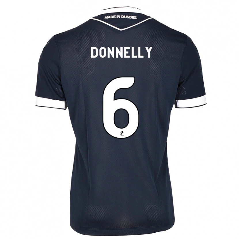 Danxen Criança Camisola Aaron Donnelly #6 Azul Meia-Noite Branco Principal 2026/27 Camisa Brasil