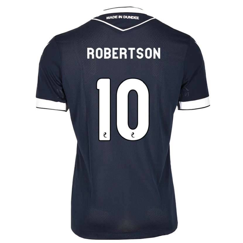 Danxen Criança Camisola Finlay Robertson #10 Azul Meia-Noite Branco Principal 2026/27 Camisa Brasil