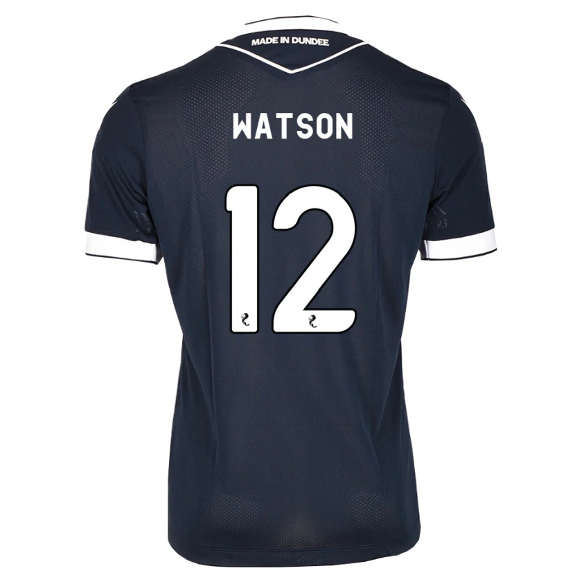 Danxen Criança Camisola Johnny Watson #12 Azul Meia-Noite Branco Principal 2026/27 Camisa Brasil