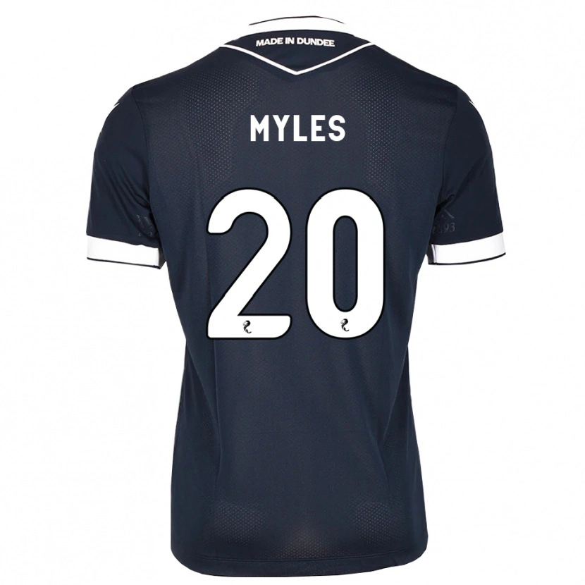 Danxen Criança Camisola Logan Myles #20 Azul Meia-Noite Branco Principal 2026/27 Camisa Brasil