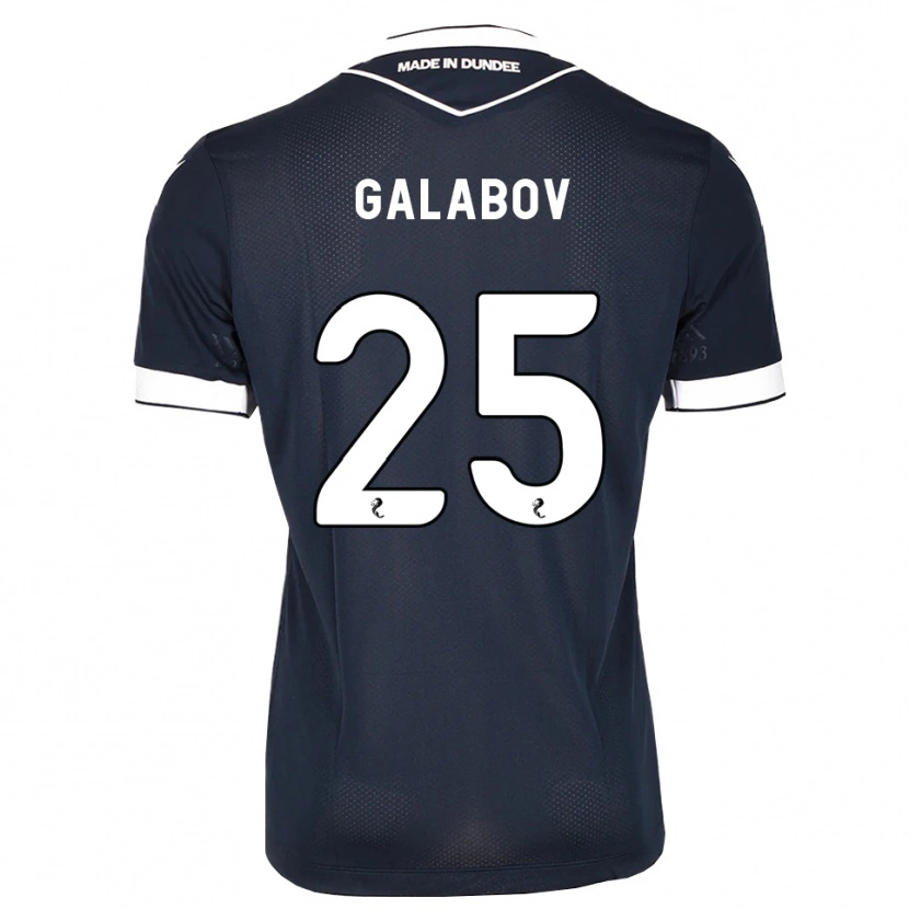 Danxen Criança Camisola Plamen Galabov #25 Azul Meia-Noite Branco Principal 2026/27 Camisa Brasil