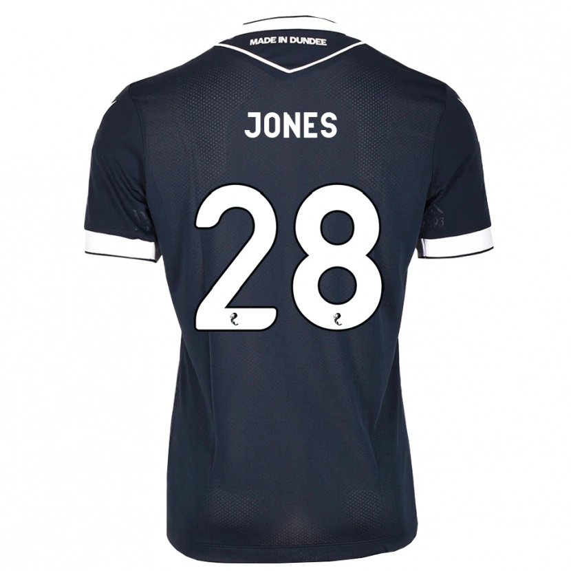 Danxen Criança Camisola Callum Jones #28 Azul Meia-Noite Branco Principal 2026/27 Camisa Brasil