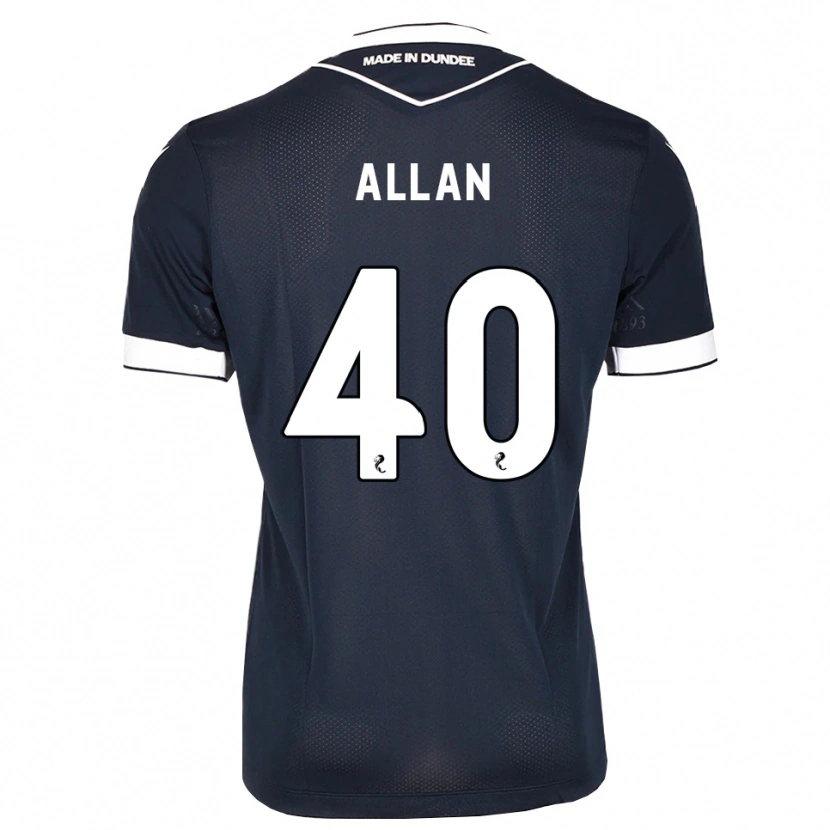 Danxen Criança Camisola Finlay Allan #40 Azul Meia-Noite Branco Principal 2026/27 Camisa Brasil