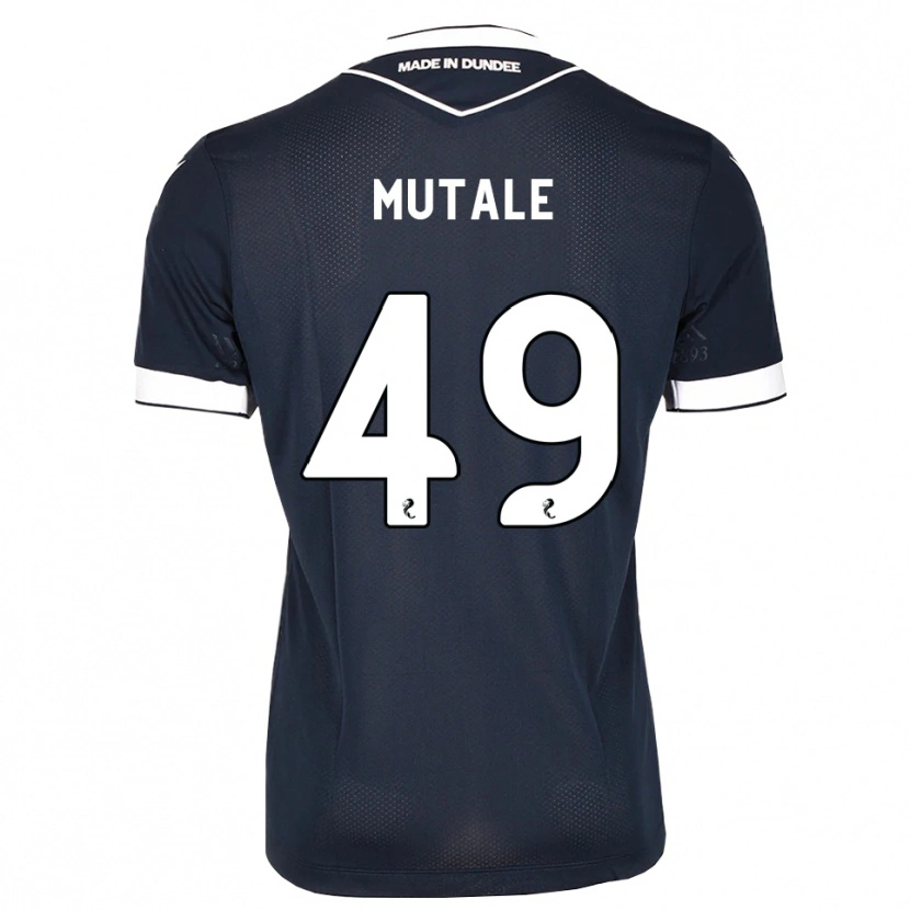 Danxen Criança Camisola Euan Mutale #49 Azul Meia-Noite Branco Principal 2026/27 Camisa Brasil