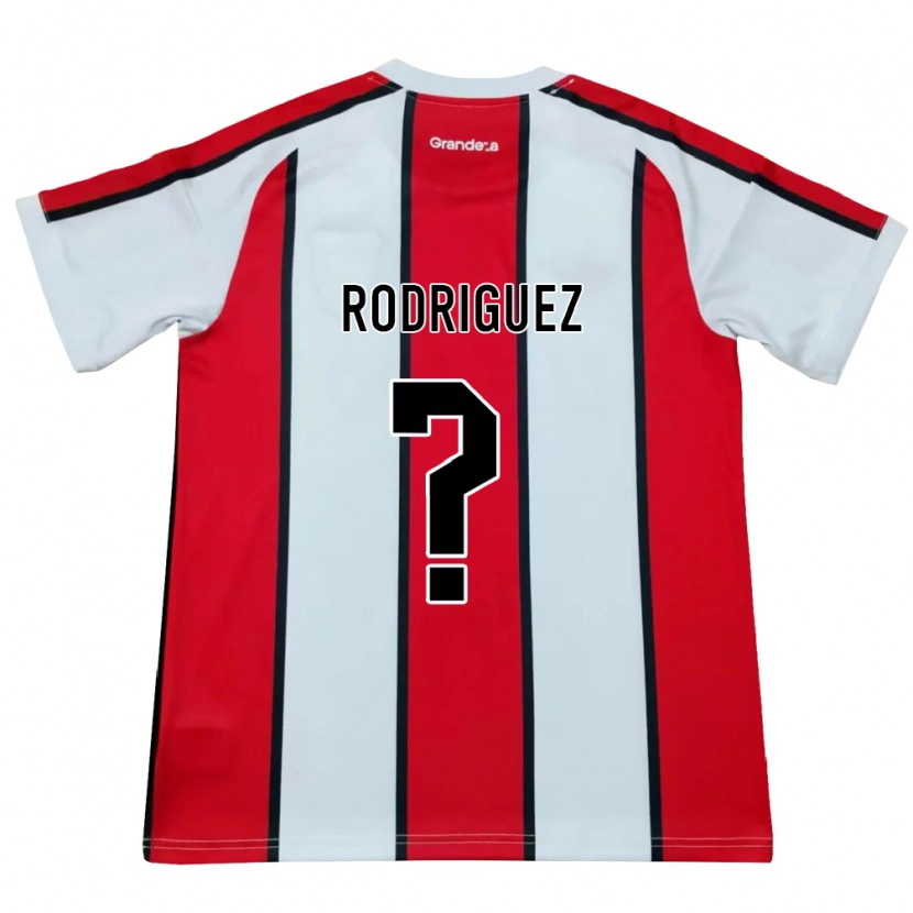 Danxen Criança Camisola Jere Rodriguez #0 Branco Vermelho Preto Alternativa 2026/27 Camisa Brasil