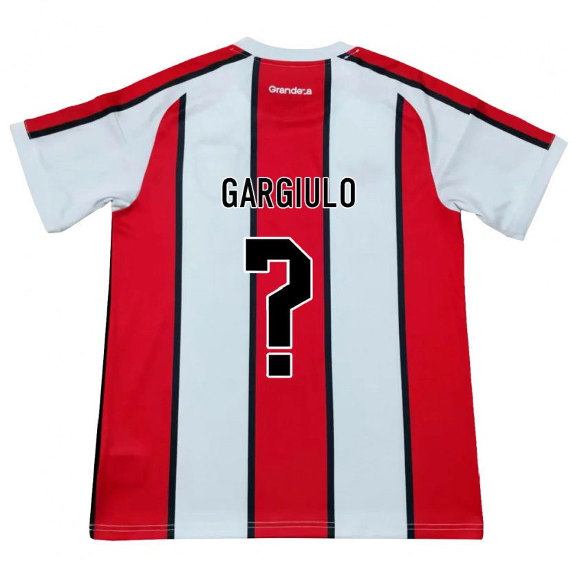 Danxen Criança Camisola Valentin Gargiulo #0 Branco Vermelho Preto Alternativa 2026/27 Camisa Brasil