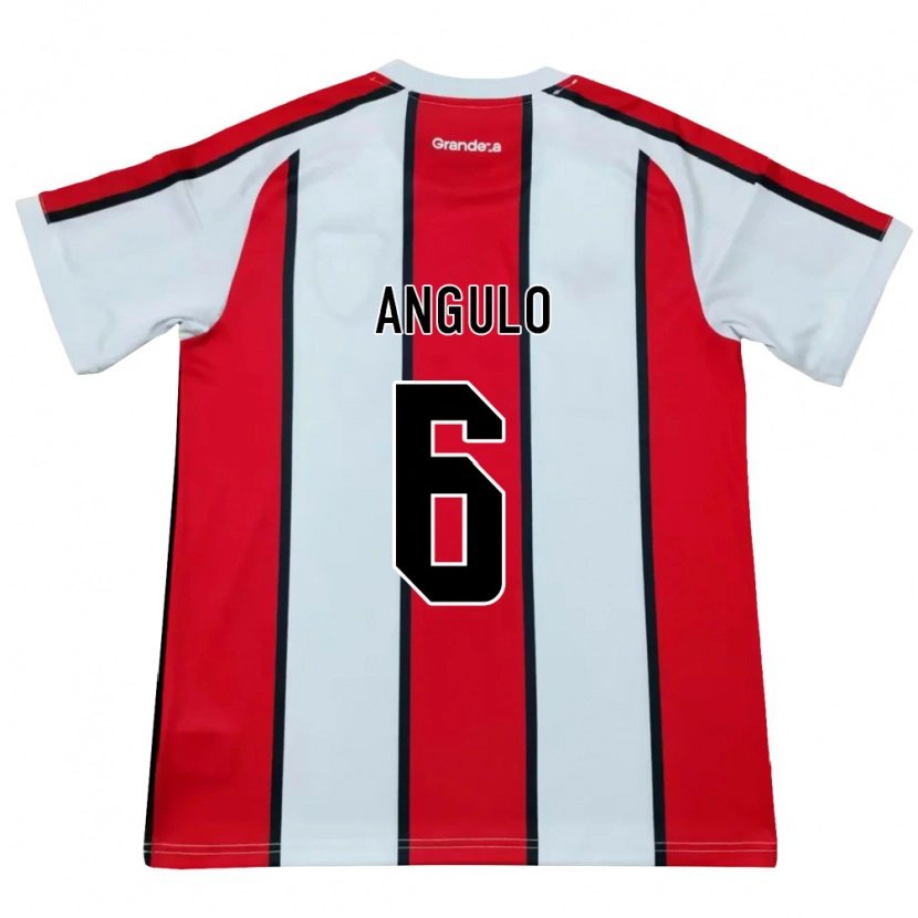 Danxen Criança Camisola Tamara Angulo #6 Branco Vermelho Preto Alternativa 2026/27 Camisa Brasil
