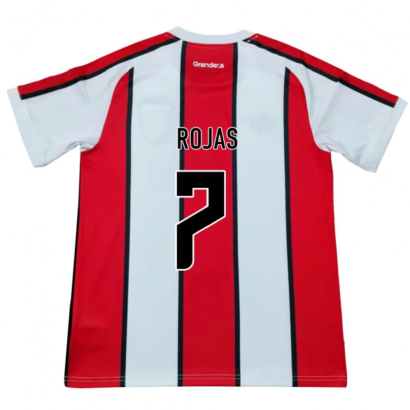 Danxen Criança Camisola Matias Rojas #7 Branco Vermelho Preto Alternativa 2026/27 Camisa Brasil