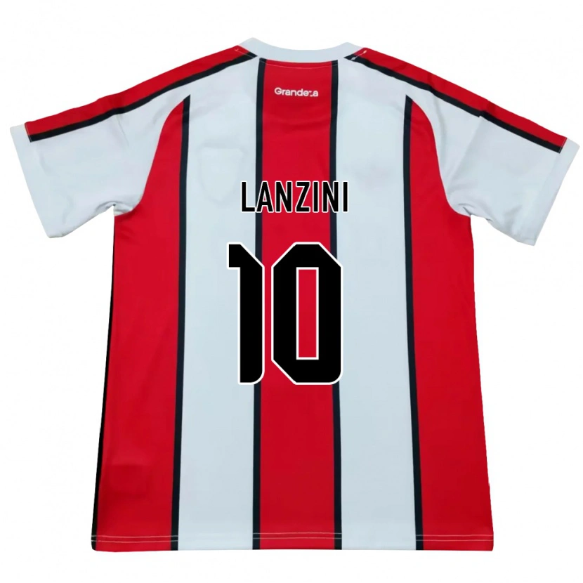 Danxen Criança Camisola Manuel Lanzini #10 Branco Vermelho Preto Alternativa 2026/27 Camisa Brasil