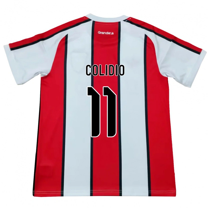 Danxen Criança Camisola Facundo Colidio #11 Branco Vermelho Preto Alternativa 2026/27 Camisa Brasil