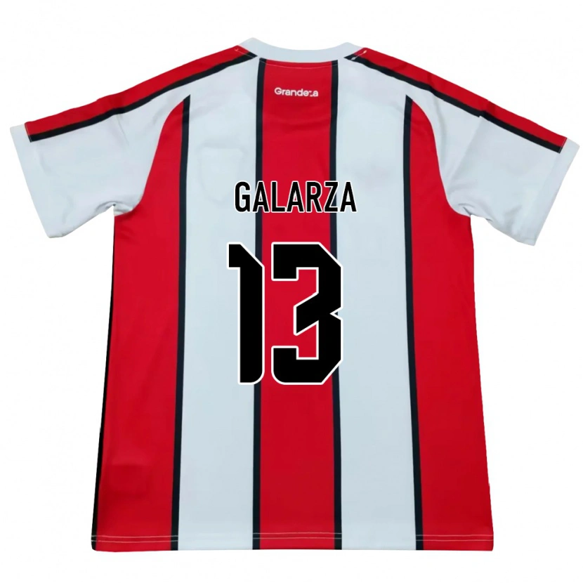 Danxen Criança Camisola Tomás Galarza #13 Branco Vermelho Preto Alternativa 2026/27 Camisa Brasil