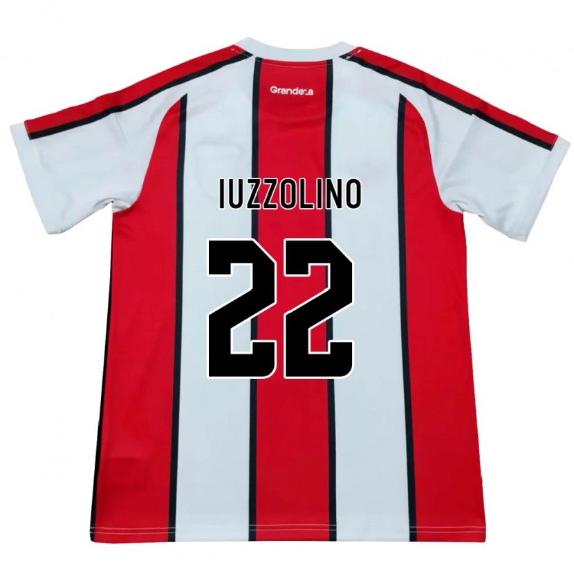 Danxen Criança Camisola Rocío Iuzzolino #22 Branco Vermelho Preto Alternativa 2026/27 Camisa Brasil