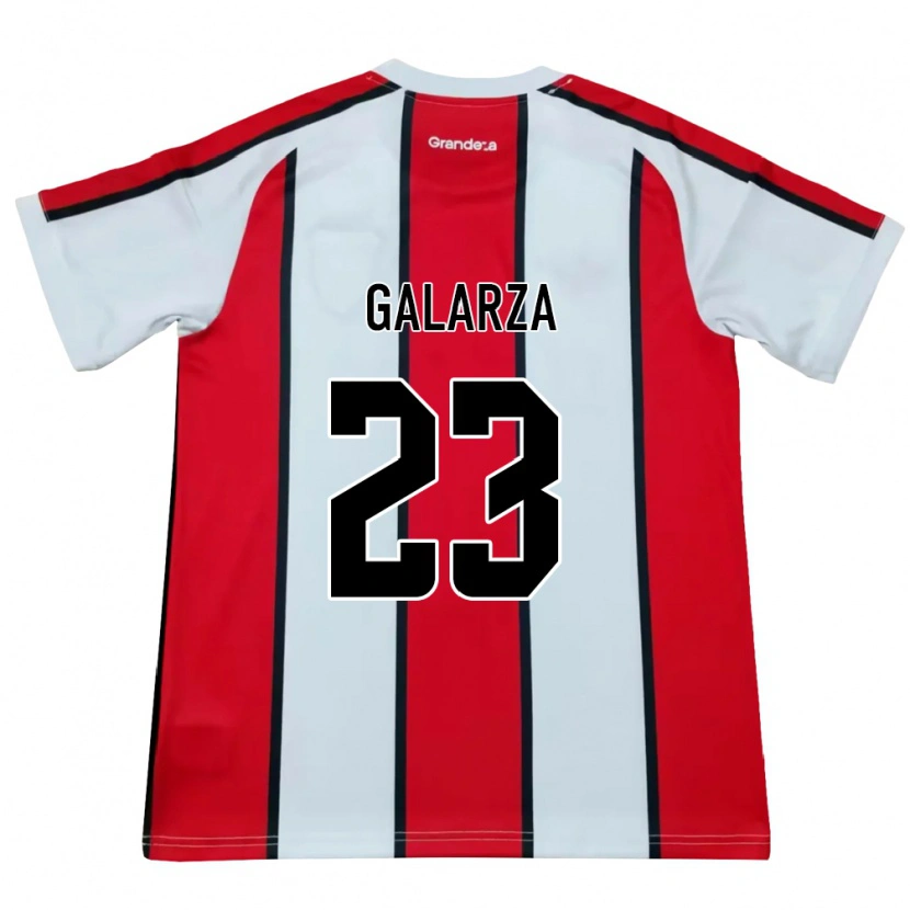Danxen Criança Camisola Matías Galarza #23 Branco Vermelho Preto Alternativa 2026/27 Camisa Brasil