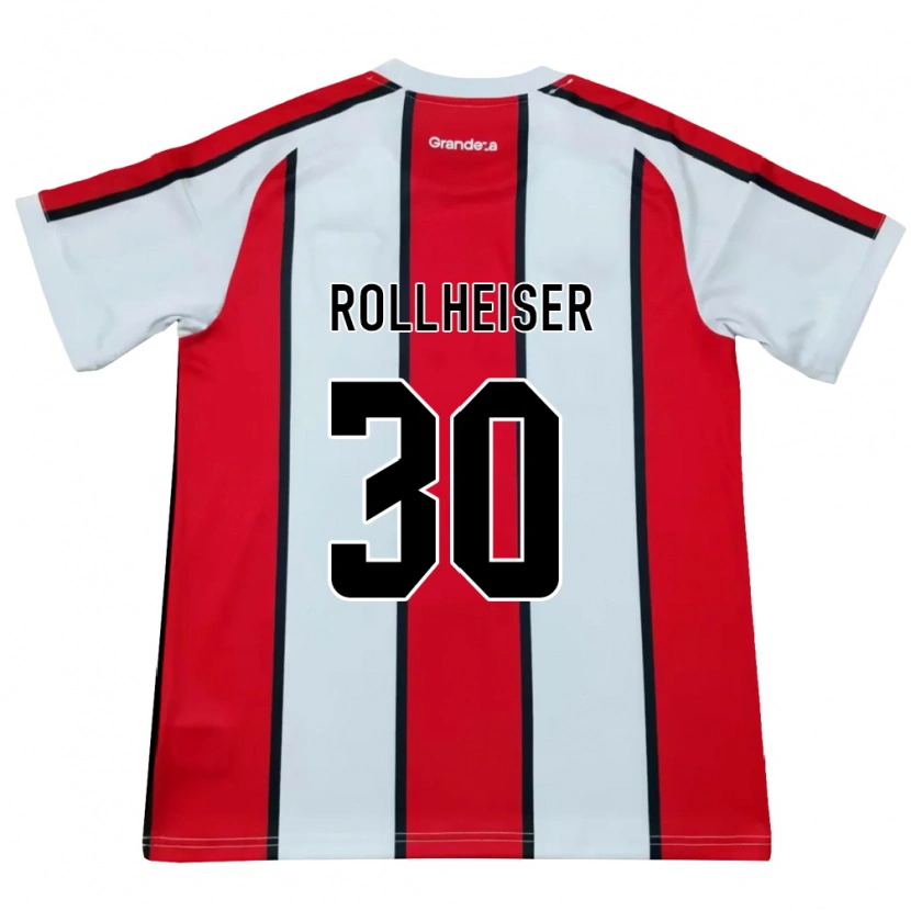 Danxen Criança Camisola Benjamin Rollheiser #30 Branco Vermelho Preto Alternativa 2026/27 Camisa Brasil