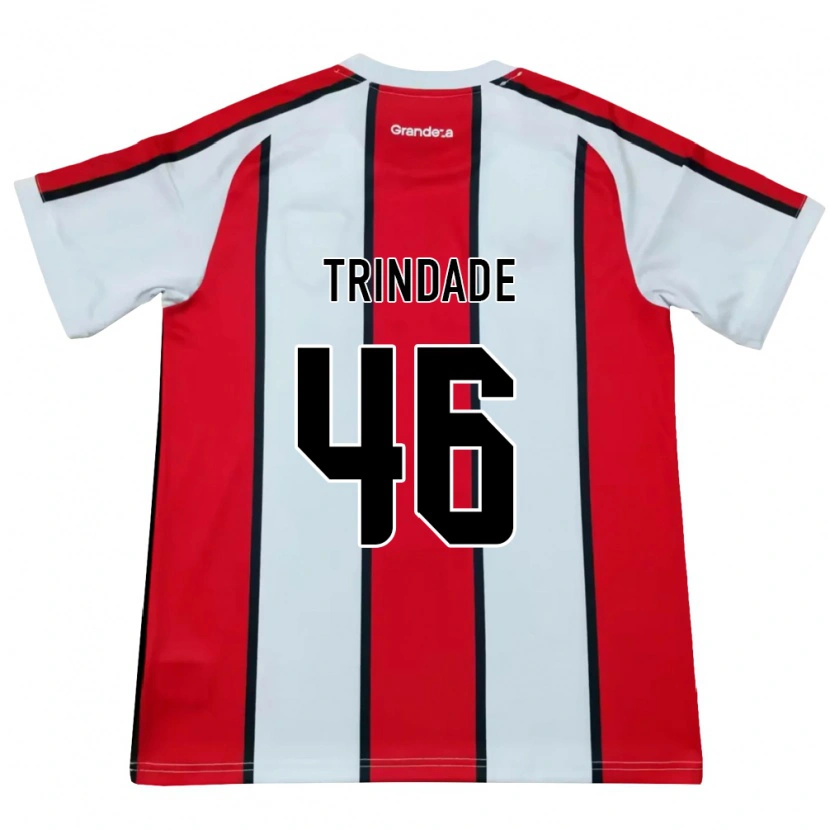 Danxen Criança Camisola Gonzalo Trindade #46 Branco Vermelho Preto Alternativa 2026/27 Camisa Brasil