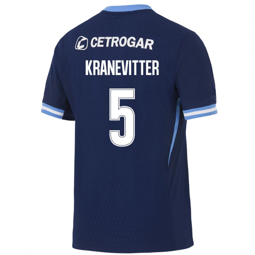 Danxen Criança Camisola Matías Kranevitter #5 Azul Real Azul Claro Branco Alternativa 2026/27 Camisa Brasil