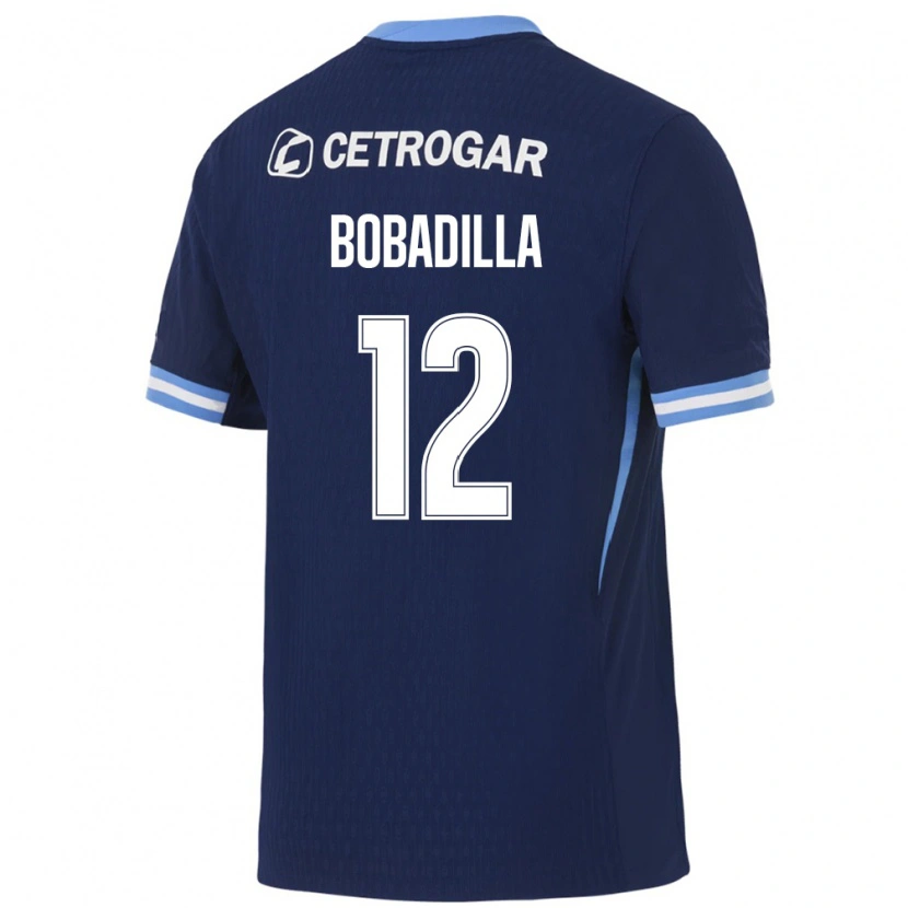 Danxen Criança Camisola Alicia Bobadilla #12 Azul Real Azul Claro Branco Alternativa 2026/27 Camisa Brasil