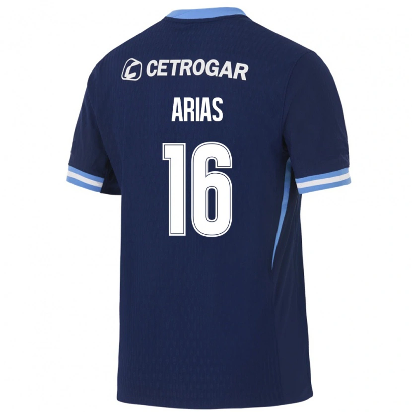 Danxen Criança Camisola Jeremías Arias #16 Azul Real Azul Claro Branco Alternativa 2026/27 Camisa Brasil
