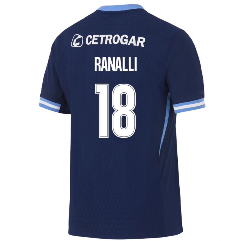 Danxen Criança Camisola Santiago Ranalli #18 Azul Real Azul Claro Branco Alternativa 2026/27 Camisa Brasil