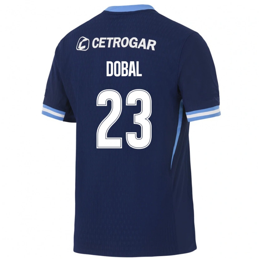 Danxen Criança Camisola Joaquín Dobal #23 Azul Real Azul Claro Branco Alternativa 2026/27 Camisa Brasil