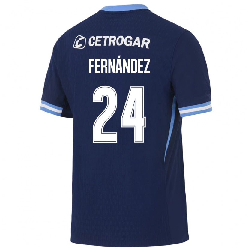 Danxen Criança Camisola Adrián Fernández #24 Azul Real Azul Claro Branco Alternativa 2026/27 Camisa Brasil