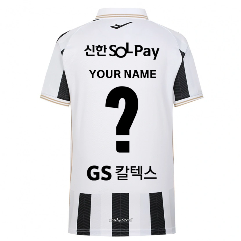 Danxen Criança Camisola Seu Nome #0 Branco Preto Alternativa 2026/27 Camisa Brasil