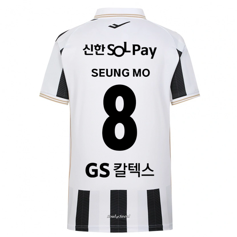 Danxen Criança Camisola Seung-Mo Lee #8 Branco Preto Alternativa 2026/27 Camisa Brasil