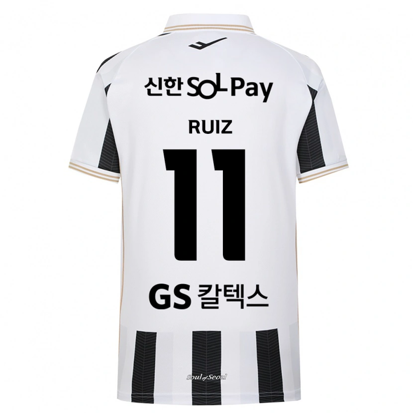 Danxen Criança Camisola Leonardo Ruiz #11 Branco Preto Alternativa 2026/27 Camisa Brasil
