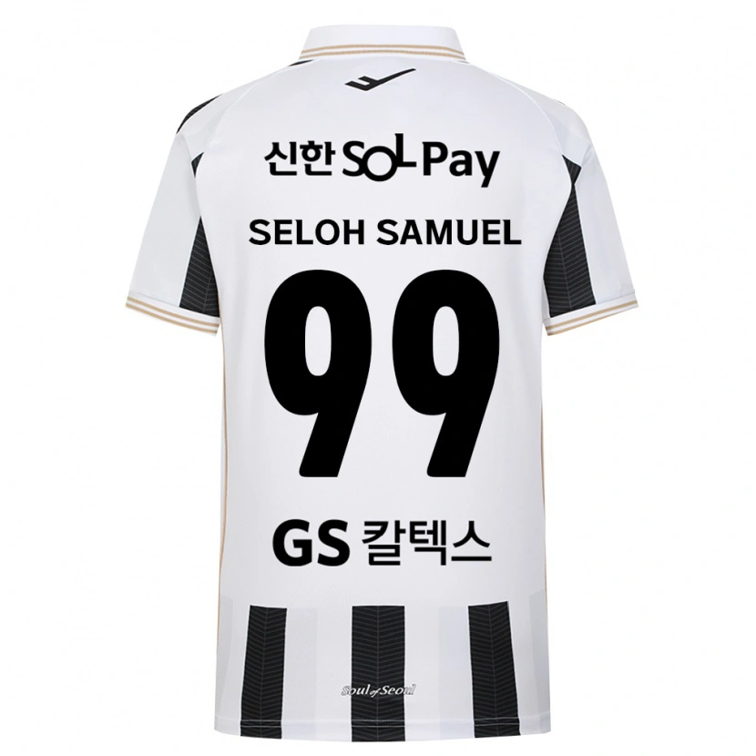 Danxen Criança Camisola Seloh Samuel Gbato #99 Branco Preto Alternativa 2026/27 Camisa Brasil