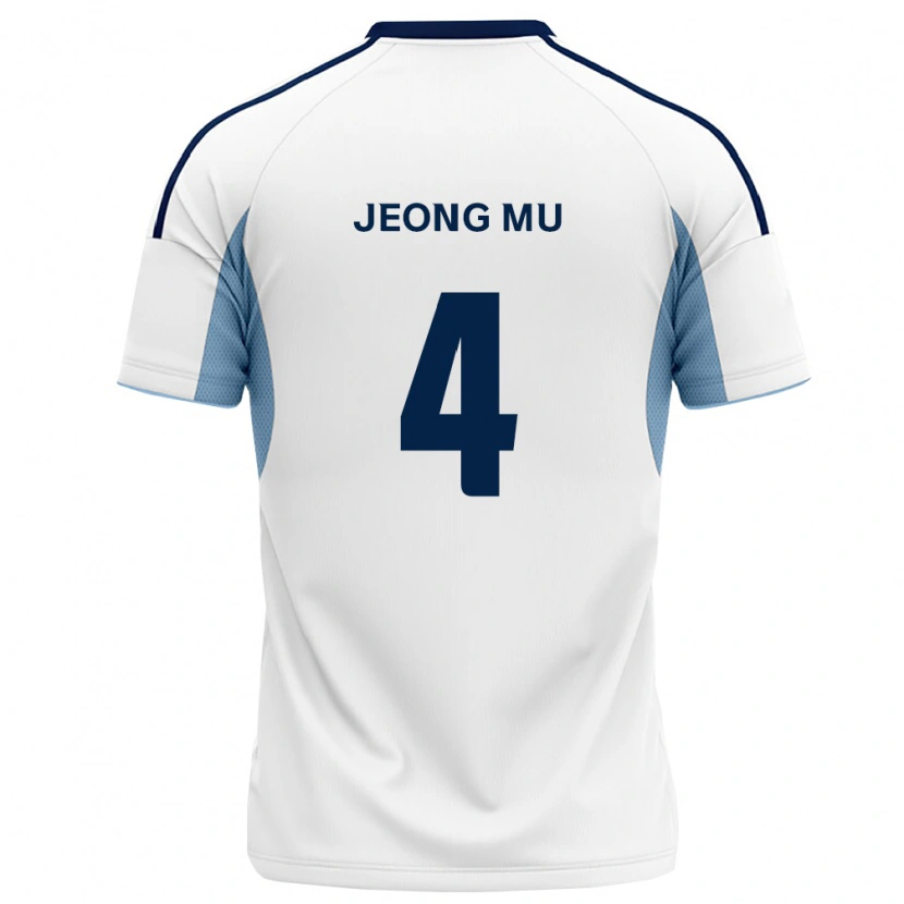 Danxen Criança Camisola Jeong-Mu Kim #4 Azul Real Branco Alternativa 2026/27 Camisa Brasil