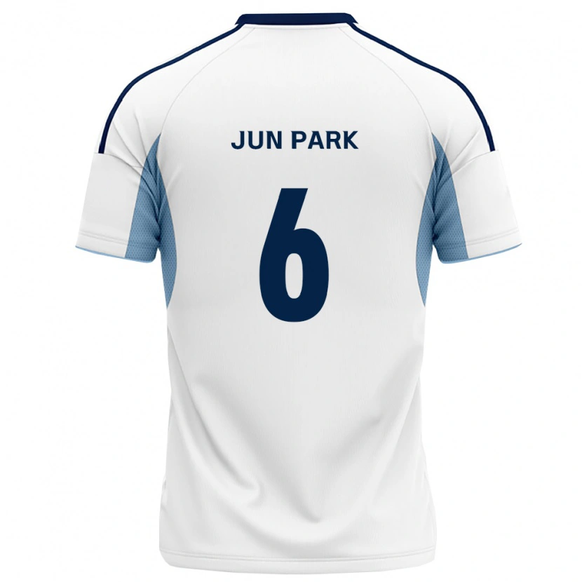 Danxen Criança Camisola Jun Park #6 Azul Real Branco Alternativa 2026/27 Camisa Brasil
