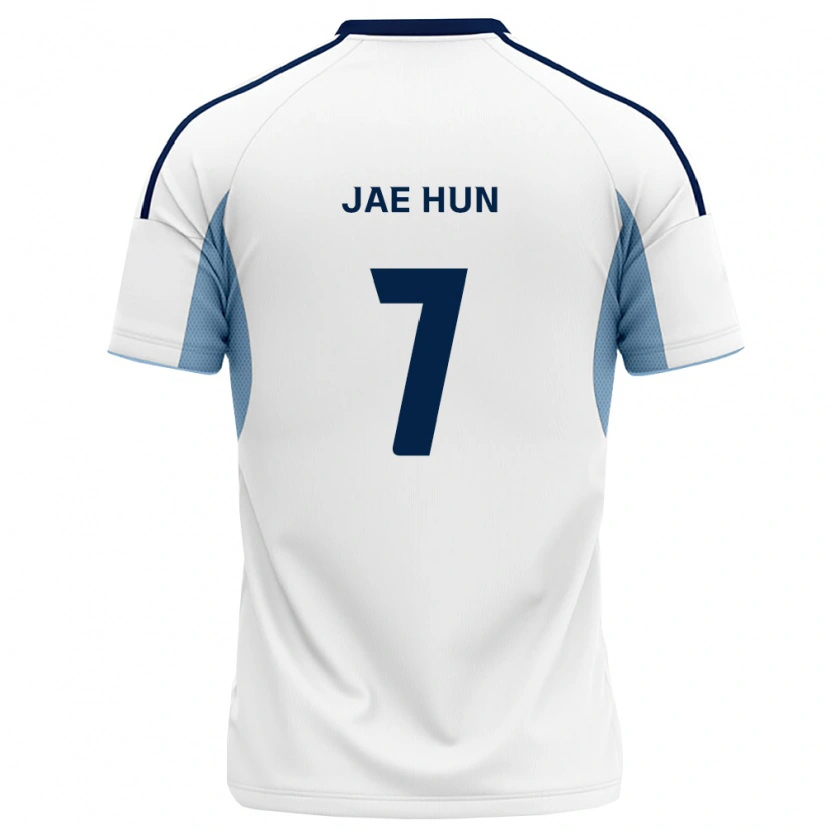 Danxen Criança Camisola Jae-Hun Lee #7 Azul Real Branco Alternativa 2026/27 Camisa Brasil