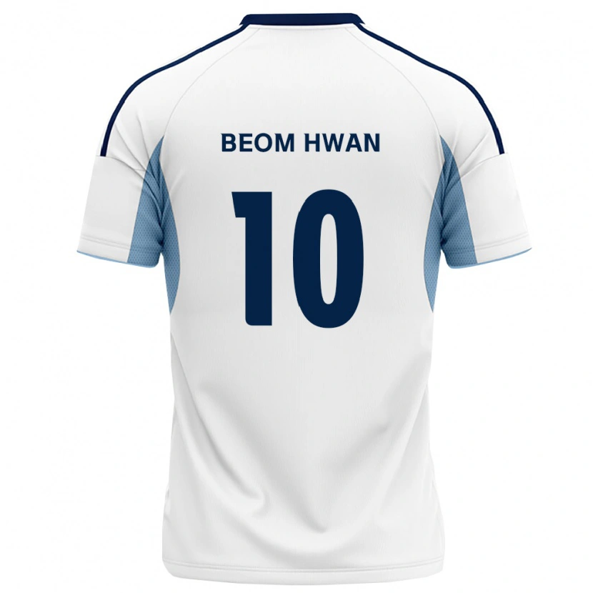 Danxen Criança Camisola Beom-Hwan Kim #10 Azul Real Branco Alternativa 2026/27 Camisa Brasil