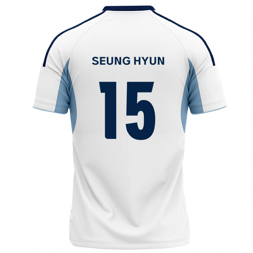 Danxen Criança Camisola Seung-Hyun Jung #15 Azul Real Branco Alternativa 2026/27 Camisa Brasil