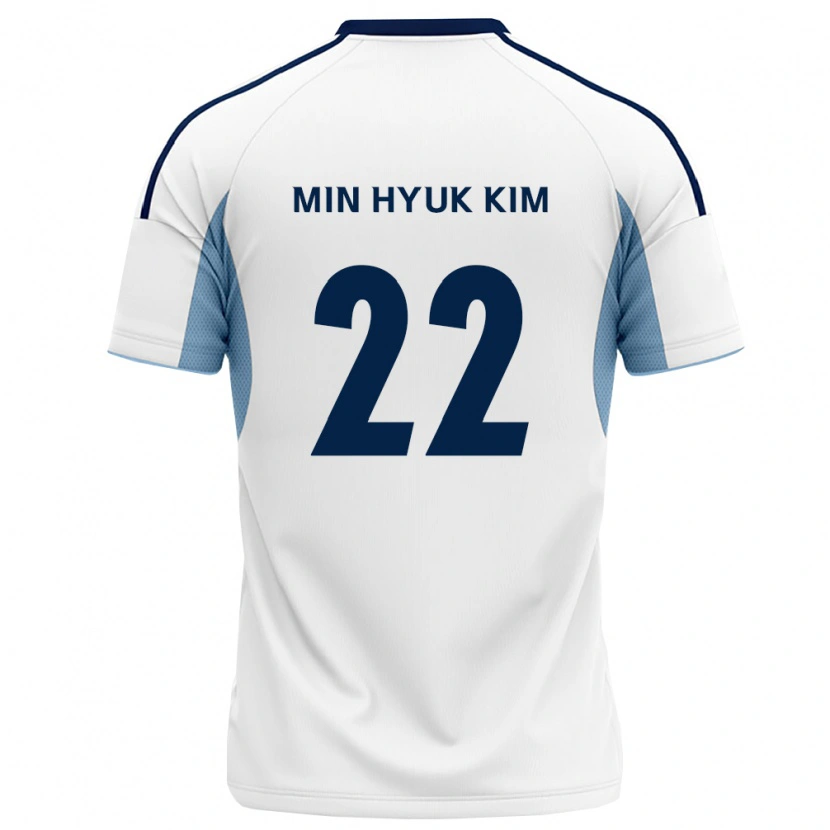 Danxen Criança Camisola Min-Hyuk Kim #22 Azul Real Branco Alternativa 2026/27 Camisa Brasil