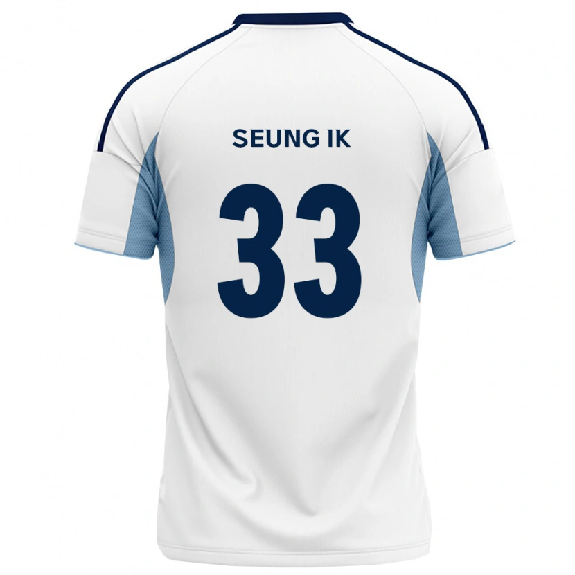Danxen Criança Camisola Seung-Ik Lee #33 Azul Real Branco Alternativa 2026/27 Camisa Brasil
